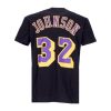 MITCHELL & NESS NBA NAME & NUMBER LOS ANGELES LAKERS MAGIC JOHNSON TEE BLACK L