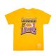 MITCHELL & NESS LOS ANGELES LAKERS 3X CHAMPIONS TEE YELLOW