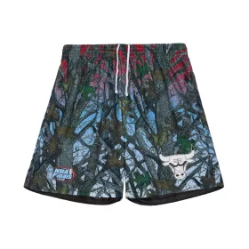  Mitchell & Ness NBA Chicago Bulls Quiet Blaze 7In Mesh Shorts Multicolor