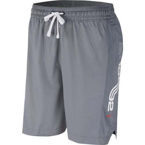 NIKE KYRIE DRI-FIT BASKETBALL SHORT COOL GREY/COOL GREY/UNIVERSITY RED