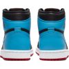 AIR JORDAN 1 HIGH OG BLACK/DK POWDER BLUE-GYM RED
