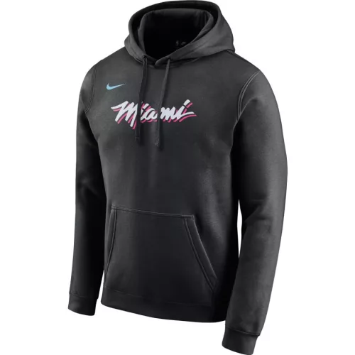 NBA X NIKE MIAMI HEAT CITY EDITION LOGO PULLOVER BLACK