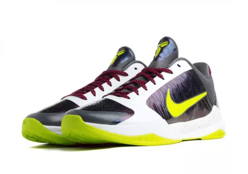 NIKE KOBE V PROTRO  WHITE/CYBER-DARK GREY-BRIGHT CRIMSON