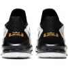 NIKE LEBRON 17 LOW WHITE/METALLIC GOLD-BLACK