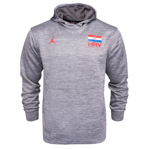JORDAN CROATIA SPOTLIGHT HOODIE PULLOVER DK GREY HEATHER/DARK GREY