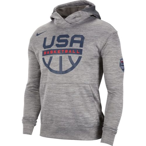 NIKE USA SPOTLIGHT HOODIE DK GREY HEATHER/DARK GREY