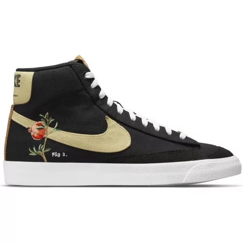 NIKE BLAZER MID '77 BLACK/SOLAR FLARE-WHITE-BLACK