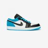 AIR JORDAN 1 LOW BLACK/BLACK-LASER BLUE-WHITE