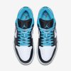 AIR JORDAN 1 LOW BLACK/BLACK-LASER BLUE-WHITE