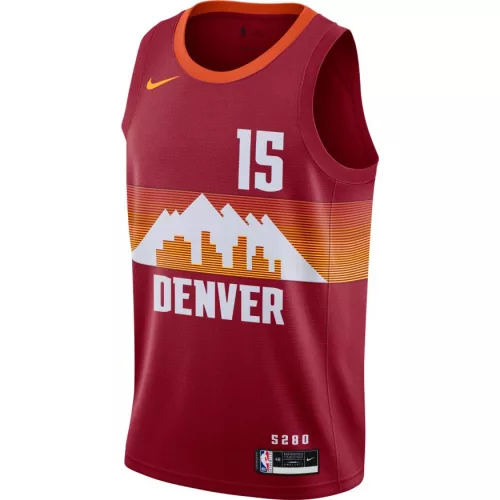 NIKE X NBA NIKOLA JOKIC DENVER NUGGETS CITY EDITION SWINGMAN JERSEY 20 TEAM CRIMSON/UNIV ORANGE/JOKIC NIKOLA