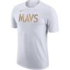 NIKE DALLAS MAVERICKS DRY TEE ES CE LGO WHITE