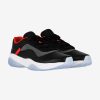 AIR JORDAN 11 CMFT LOW BLACK/UNIVERSITY RED-WHITE