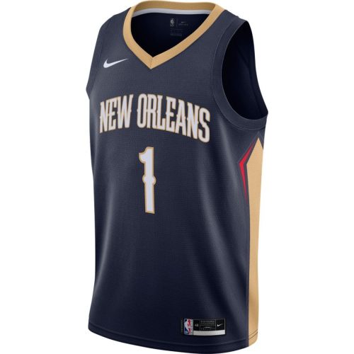 NIKE X NBA ZION WILLIAMSON NEW ORLEANS PELICANS SWINGMAN JERSEY COLLEGE NAVY/CLUB GOLD/WILLIAMSON ZION