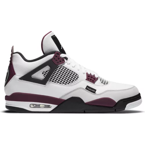 AIR JORDAN 4 RETRO PSG WHITE/BORDEAUX-NEUTRAL GREY-BLACK