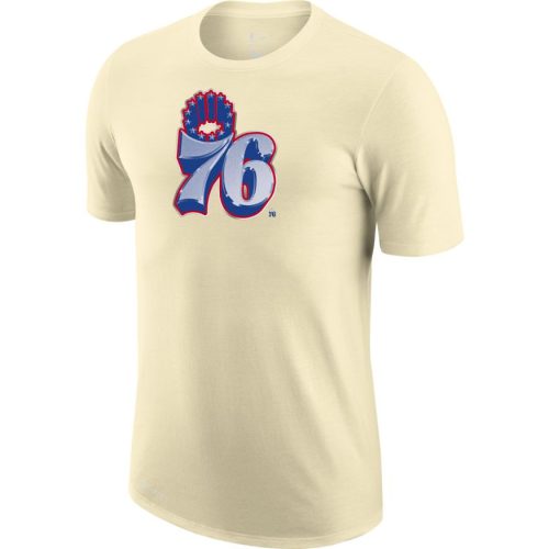 NIKE PHILADELPHIA 76ERS EARNED EDITION TEE FLAT OPAL