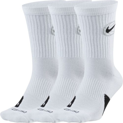 NIKE EVERYDAY CREW BBALL 3PR WHITE/BLACK