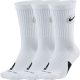 NIKE EVERYDAY CREW BBALL 3PR WHITE/BLACK