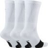 NIKE EVERYDAY CREW BBALL 3PR WHITE/BLACK