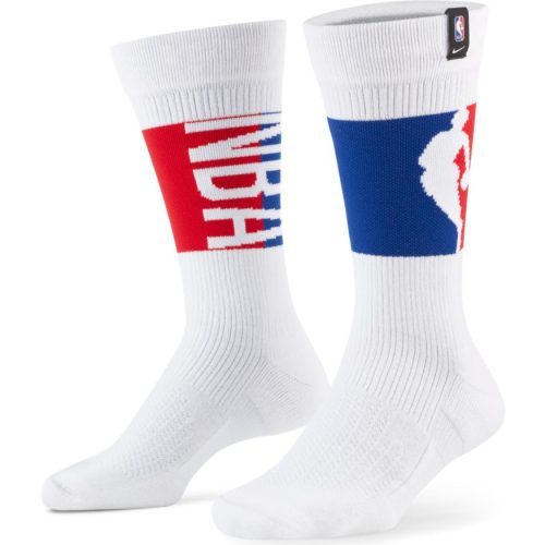 NIKE NBA ENERGY SNKR SOX CREW WHITE/UNIVERSITY RED/RUSH BLUE/WHITE