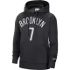 NIKE KEVIN DURANT BROOKLYN NETS ESSENTIALS FLEECE HOODIE BLACK/DURANT KEVIN