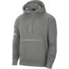 JORDAN BROOKLYN NETS COURTSIDE STATEMENT FLEECE PULLOVER DARK STEEL GREY