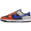 NIKE DUNK LOW RETRO EMB NBA 75TH ANNIVERSARY BLACK/RACER BLUE-GREY FOG-ORANGE