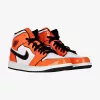 AIR JORDAN 1 MID SE TURF ORANGE/BLACK-WHITE