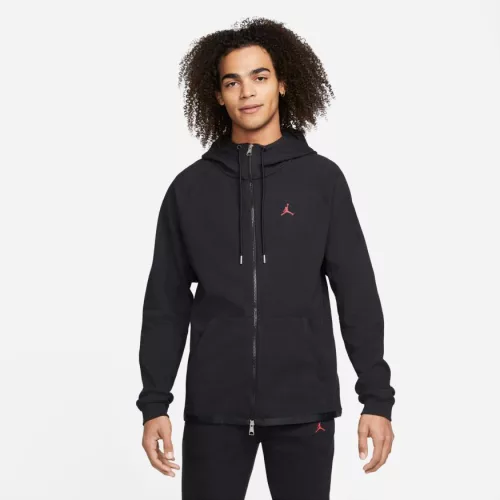 JORDAN ESSENTIALS WARMUP JACKET BLACK/GYM RED
