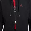 JORDAN ESSENTIALS WARMUP JACKET BLACK/GYM RED