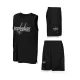 NBA San Antonio Spurs Tank & Short Poly Interlock Set Black L