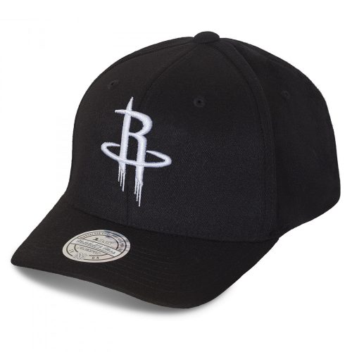 Mitchell & Ness Black & White Logo 110 Snapback Houston Rockets BLACK