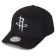 Mitchell & Ness Black & White Logo 110 Snapback Houston Rockets BLACK