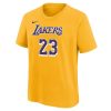NIKE NBA LOS ANGELES LAKERS LEBRON JAMES BOYS ICON N&N TEE AMARILLO S