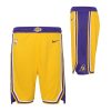 Nike NBA Los Angeles Lakers Boys Icon Swingman Short Yellow L