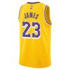 Nike NBA Los Angeles Lakers LeBron James Icon Edition 23 Jersey Yellow XL