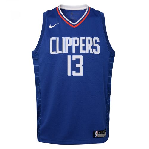 NBA X NIKE KIDS LA CLIPPERS PAUL GEORGE ICON SWINGMAN JERSEY ROYAL