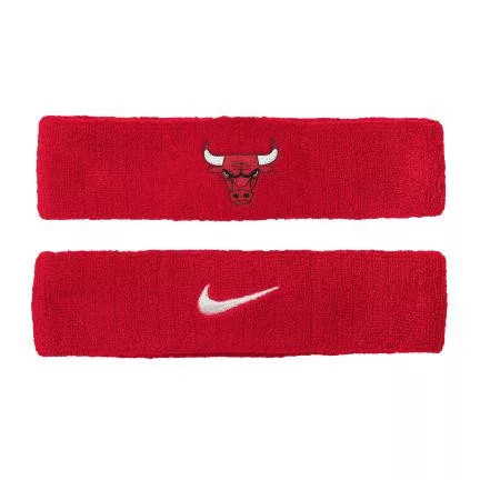 Nike NBA Chicago Bulls Single Solid Team Logo Headband Junior Red