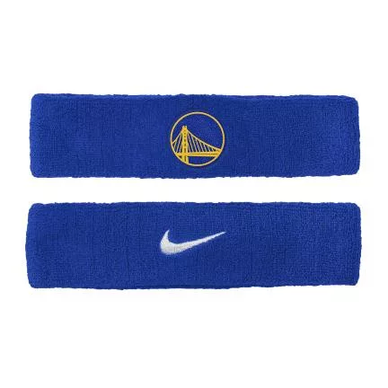 Nike NBA Golden State Warriors Single Solid Team Logo Headband Junior Blue ONE