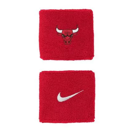 Nike NBA Chicago Bulls Solid Team Logo Wristbands Junior Red