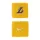 Nike NBA Los Angeles Lakers Solid Team Logo Wristbands Junior Yellow