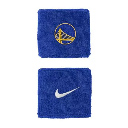 Nike NBA Golden State Warriors Solid Team Logo Wristbands Junior Blue ONE