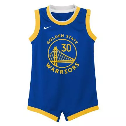 Nike NBA Golden State Warriors Curry Stephen Boys Replica Onesie Jersey Blue
