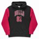 MITCHELL & NESS CHICAGO BULLS DENNIS RODMAN Mens Name & Number Pullover Hoody Black / Red