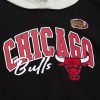 MITCHELL & NESS Premium Fleece Hoodie Vintage Logo Chicago Bulls Black