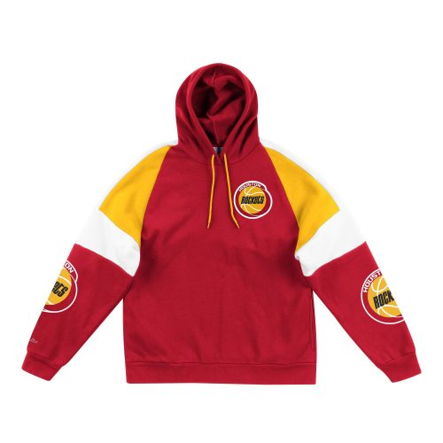 MITCHELL & NESS HOUSTON ROCKETS NBA INSTANT REPLAY HOODIE SCARLET