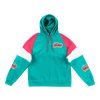 MITCHELL & NESS SAN ANTONIO SPURS NBA INSTANT REPLAY HOODIE TEAL
