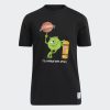 ADIDAS X MONSTERS INC. BIG KIDS LAUGH CANISTER TEE BLACK