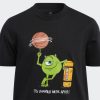 ADIDAS X MONSTERS INC. BIG KIDS LAUGH CANISTER TEE BLACK