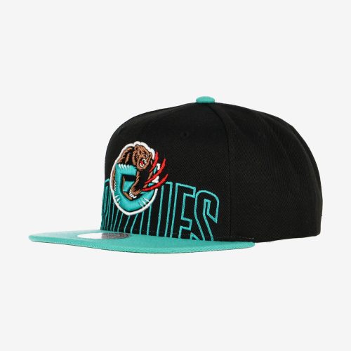 MITCHELL & NESS NBA VANCOUVER GRIZZLIES LOW BIG FACE SNAPBACK HWC BLACK / TEAL