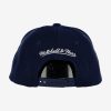 MITCHELL & NESS NBA DENVER NUGGETS TEAM GROUND 2.0 STRETCH SNAPBACK NAVY